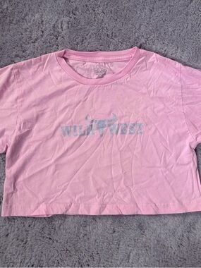Pink 'Wild West' Short Sleeve Crop Tee